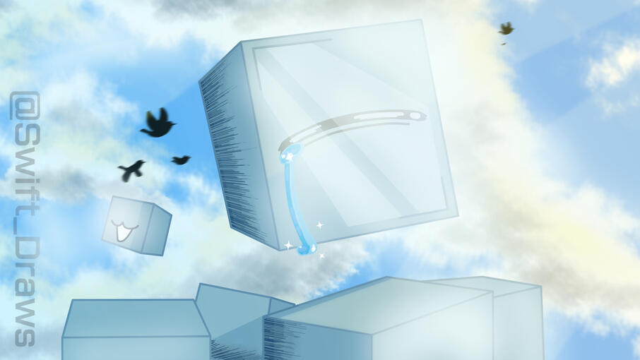 This is an early design of my sona that I put him in the sky looking happily at the sun with a tear dropping down his face, I made this drawing to express my feelings about finishing my exams , I was impressed on how I made the clouds in the background