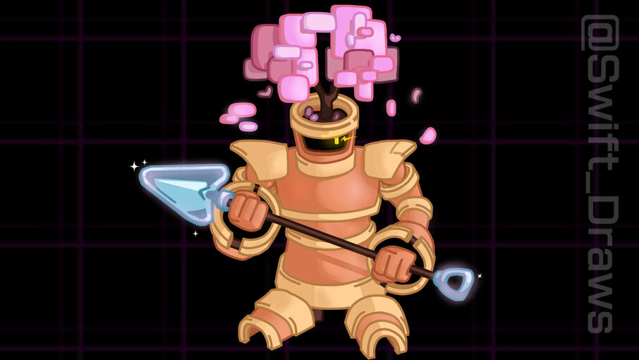 This is a Fanart for one of the reoccurring enemies you fight in DELTARUNE chapter 5, I drew this days before the release of the chapter, and because I didn't have enough reference to go by other than the trailer, I decided to do some imaginary touches